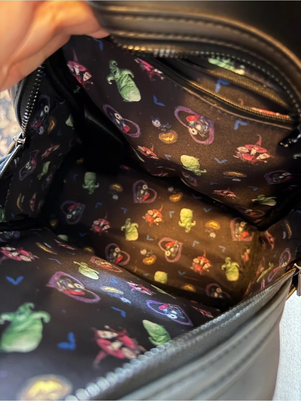 Loungefly The Nightmare Before Christmas Black & Purple Backpack